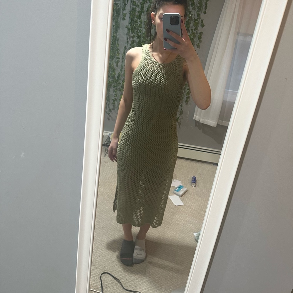 Stradivarius Green Dress